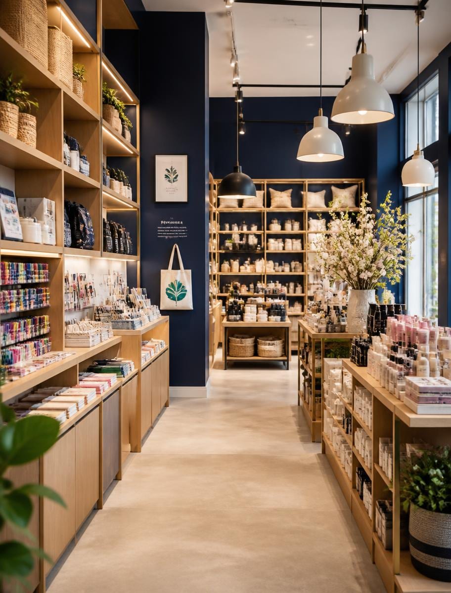 Inside the store