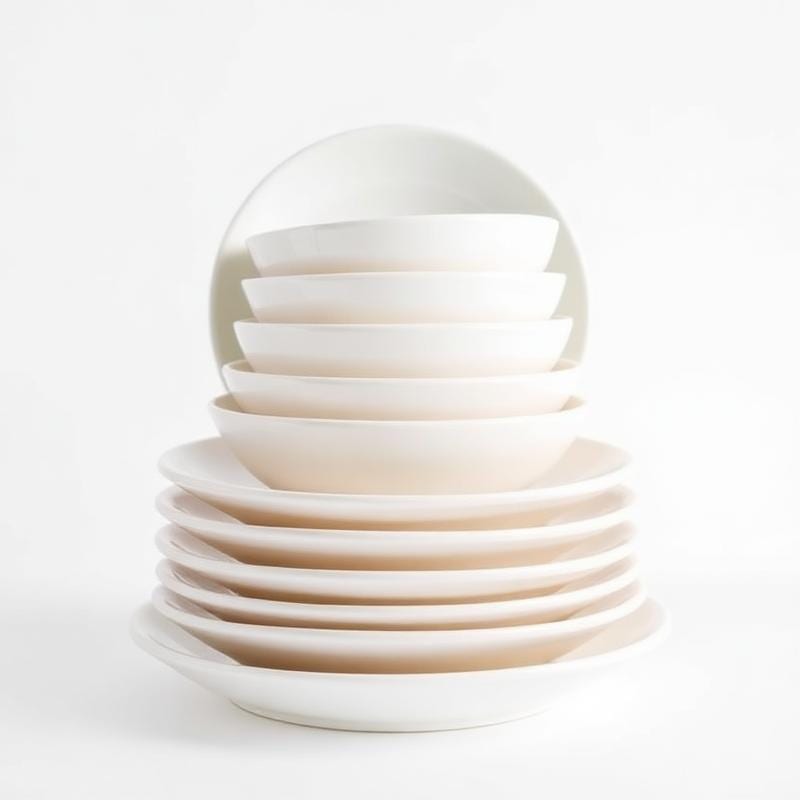 16-Piece Dinnerware Plate & Bowl Set