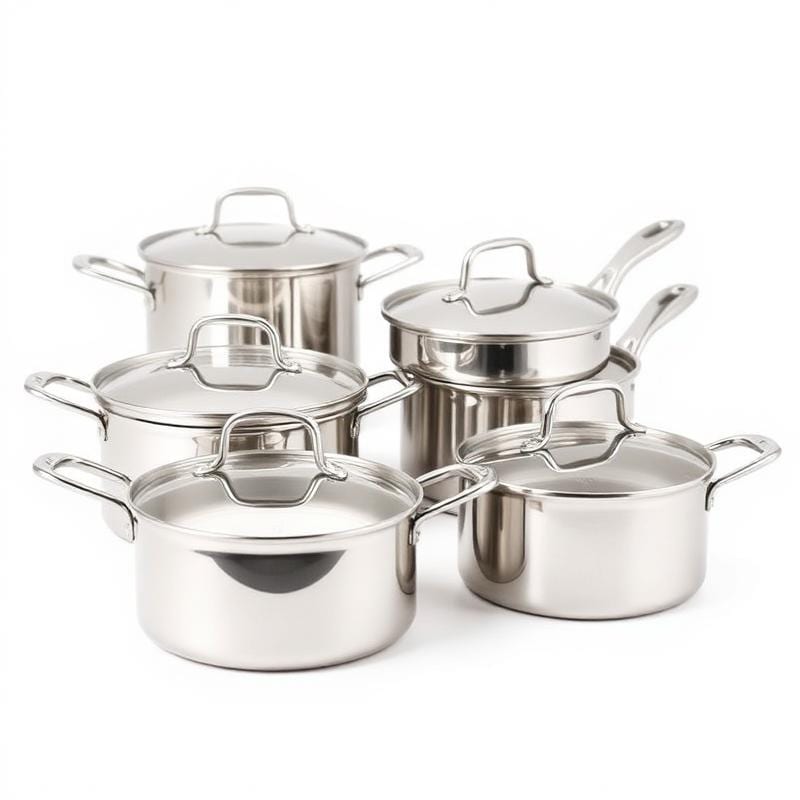 10-Piece Stainless Steel Cookware Set